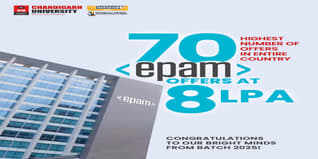 Record-Breaking EPAM Placements 70+ Chandigarh University Students Offered ₹8 LPA